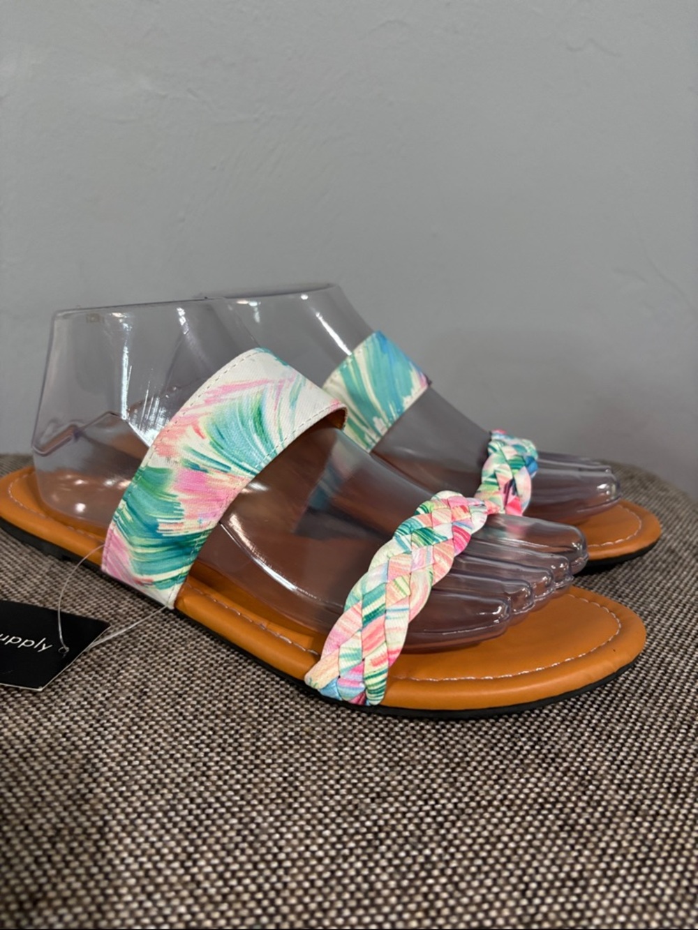 The Fashion Supply pastel colored sandals, size 11, NWT.